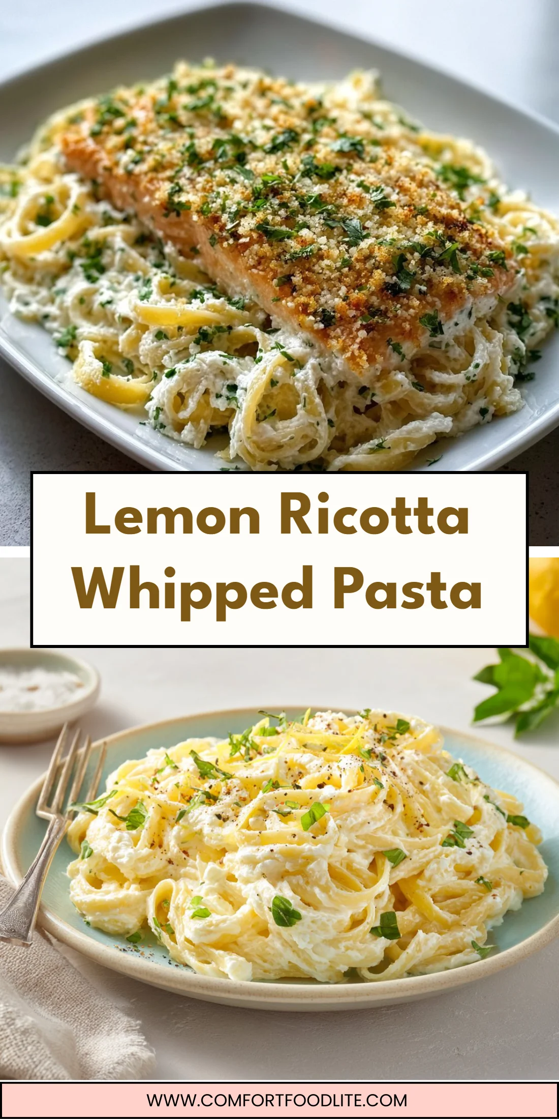 Lemon Ricotta Whipped Pasta
