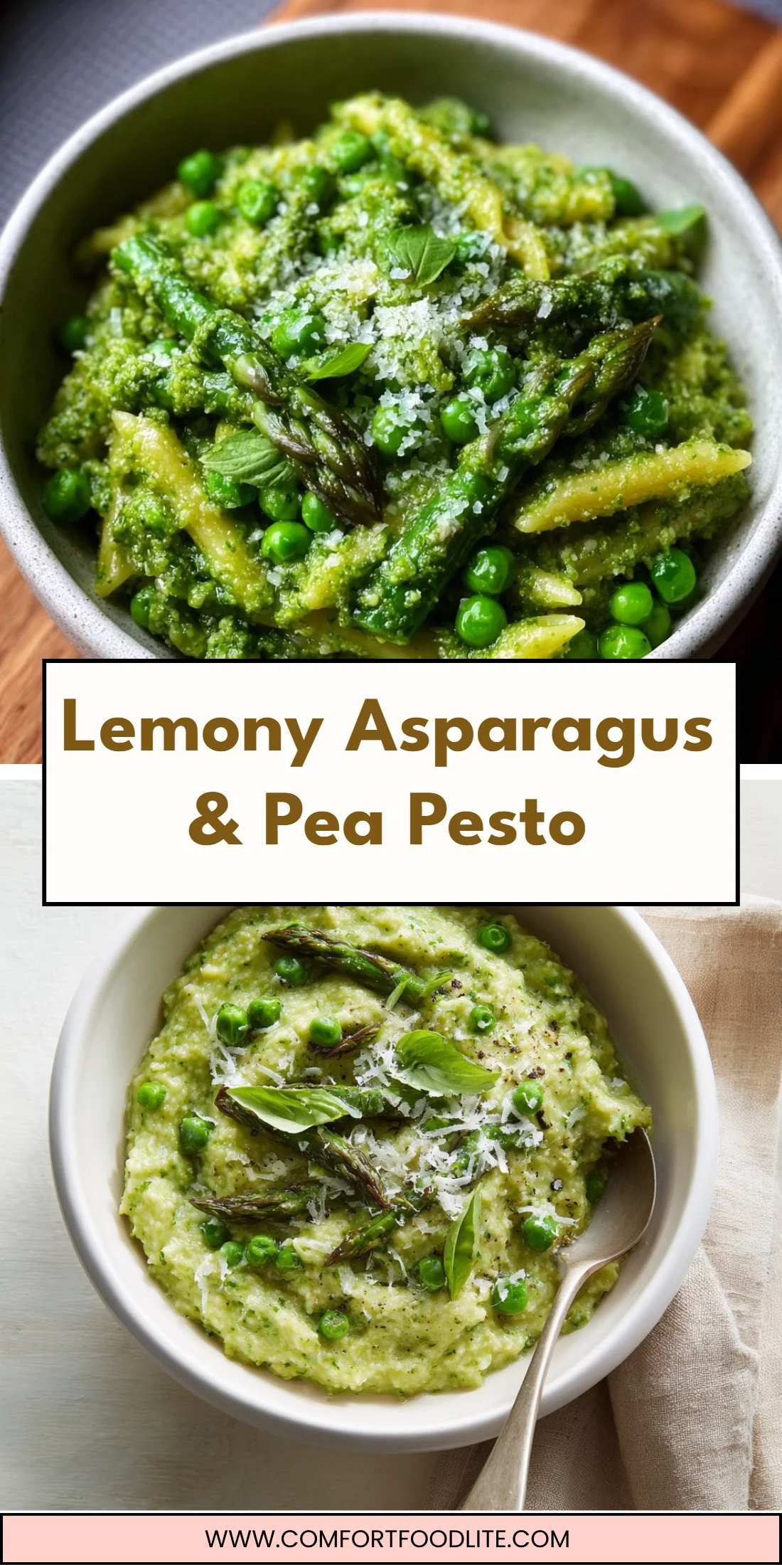 Lemony Asparagus & Pea Pesto