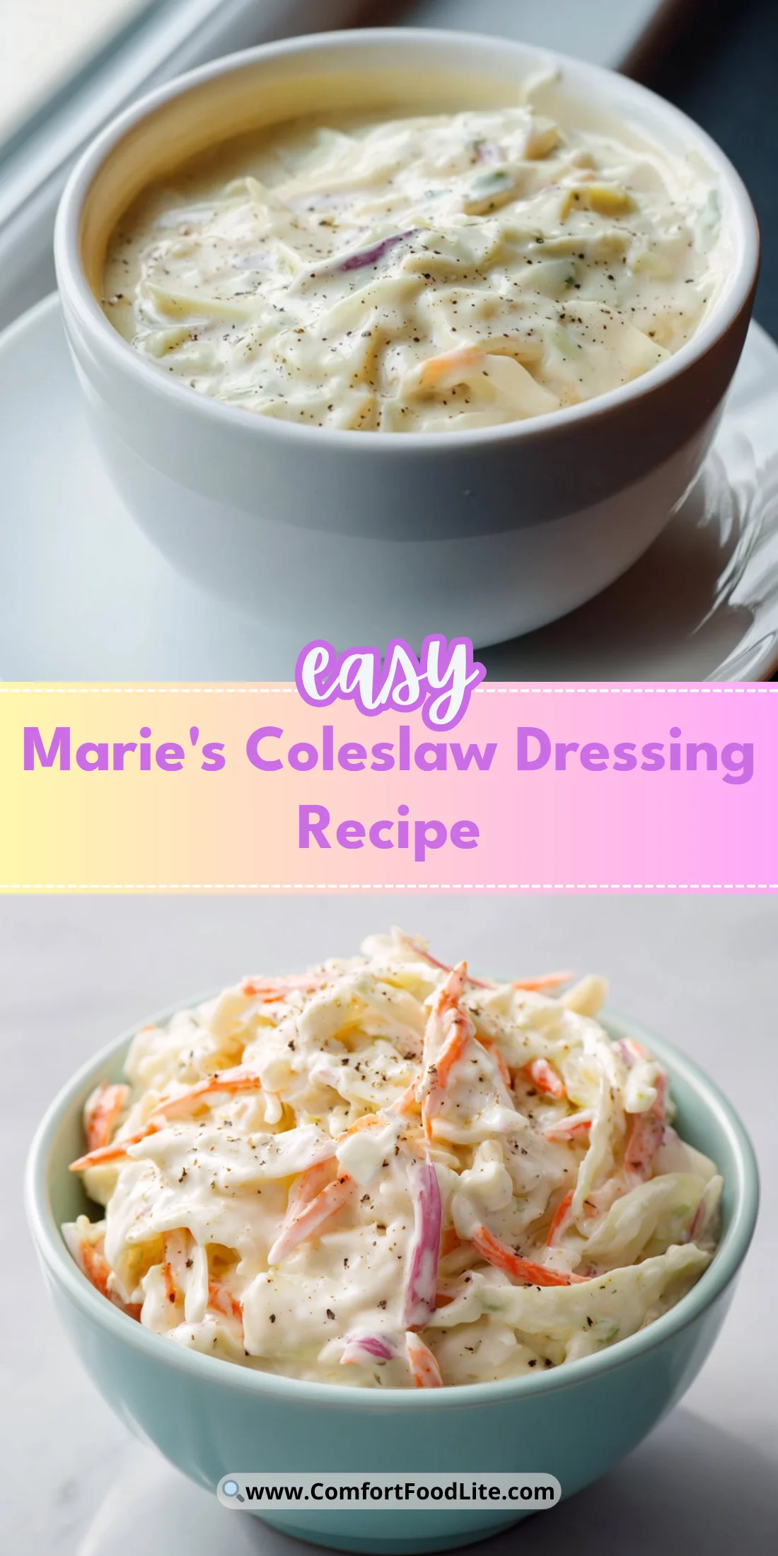 Marie's Coleslaw Dressing Recipe