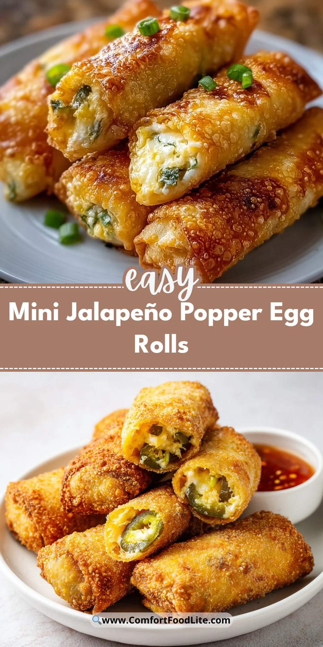 Mini Jalapeño Popper Egg Rolls
