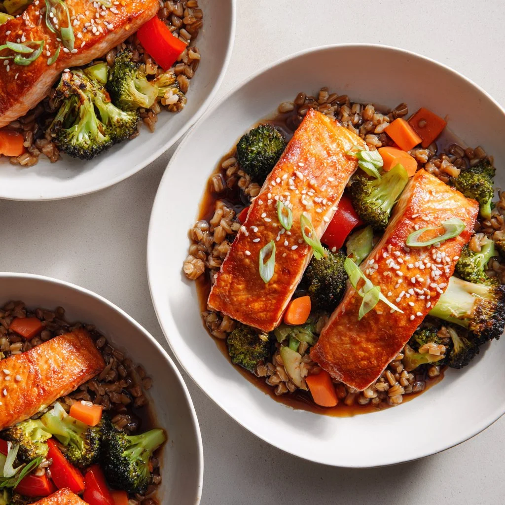 Miso Salmon & Farro Bowl