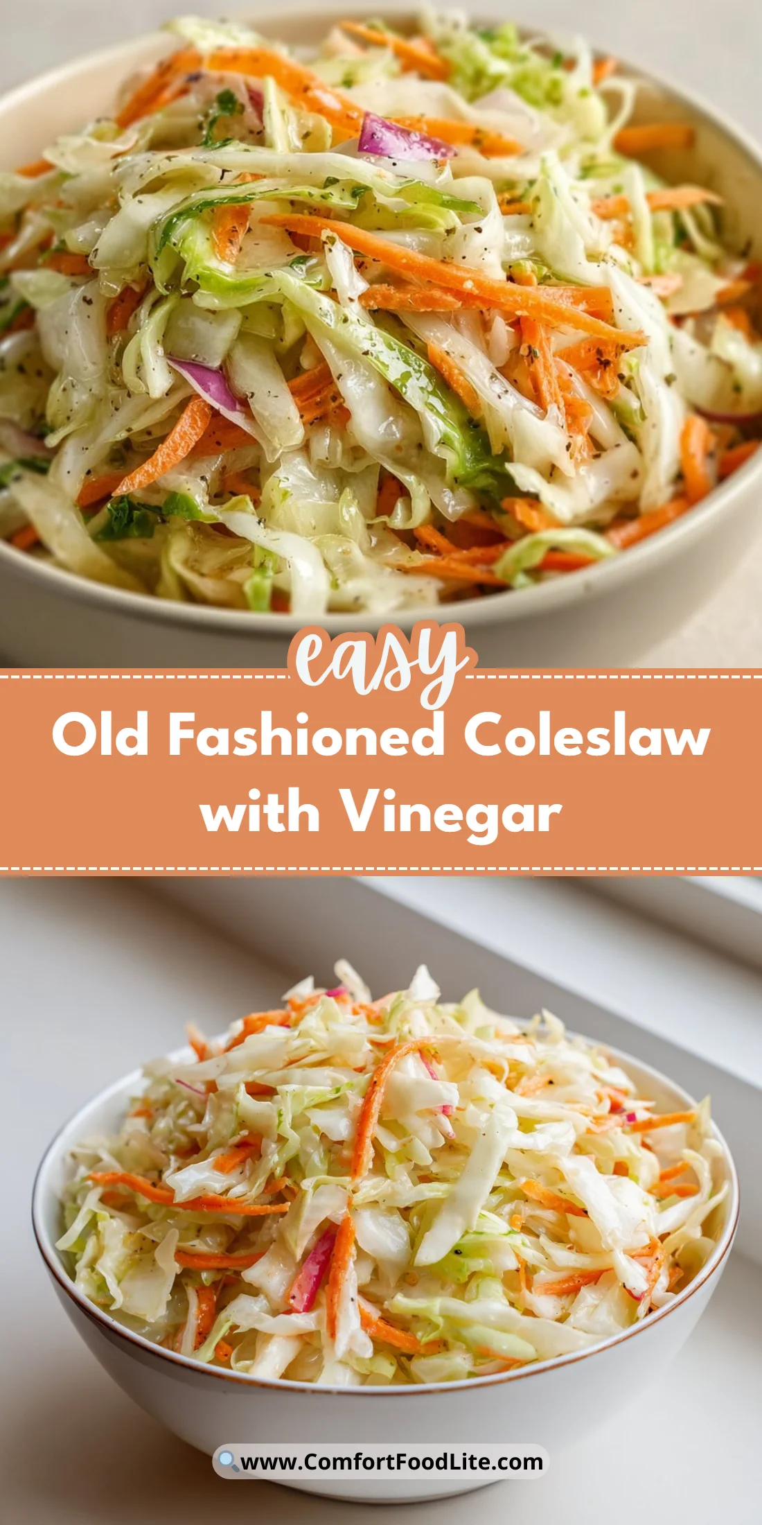 Old Fashioned Coleslaw with Vinegar