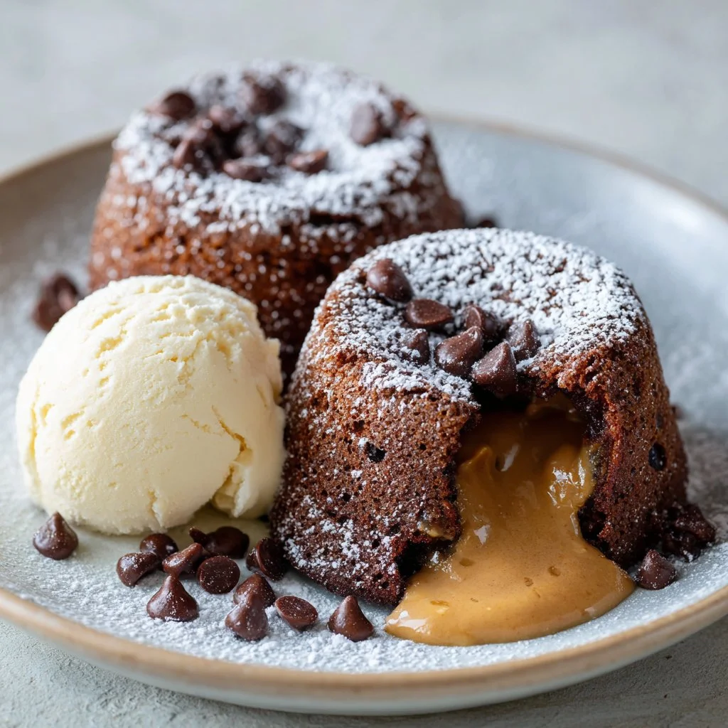Olympic Peanut Butter Lava Cakes