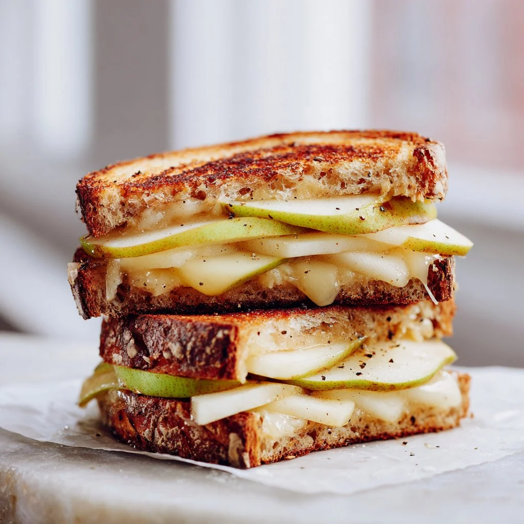 Pear & Apple Grilled Cheese