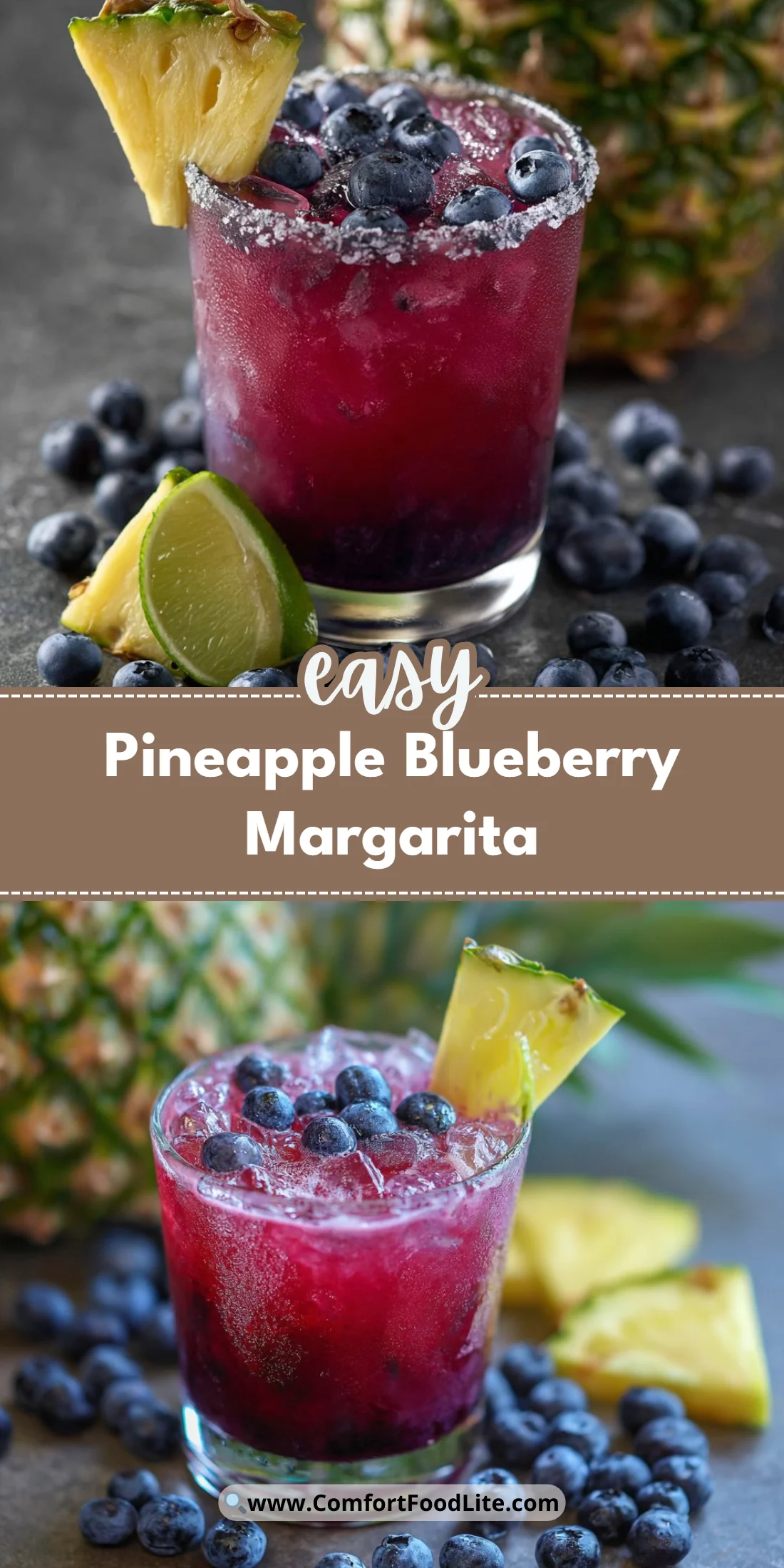 Pineapple Blueberry Margarita