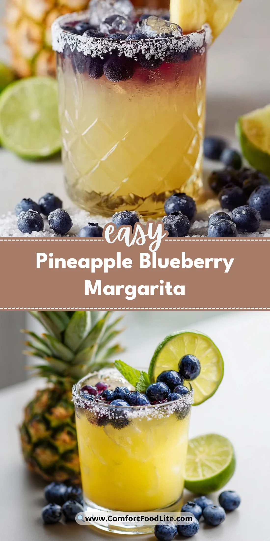 Pineapple Blueberry Margarita