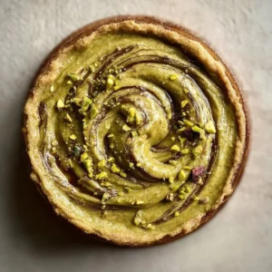 Pistachio butter and tahini swirl spread on toast with nuts and seeds