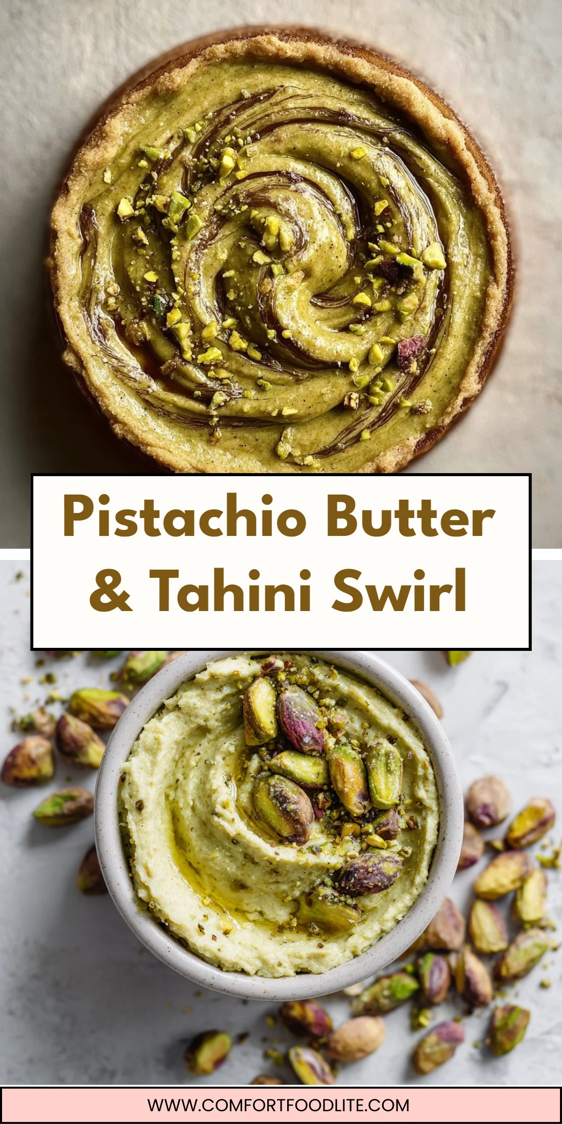 Pistachio Butter & Tahini Swirl