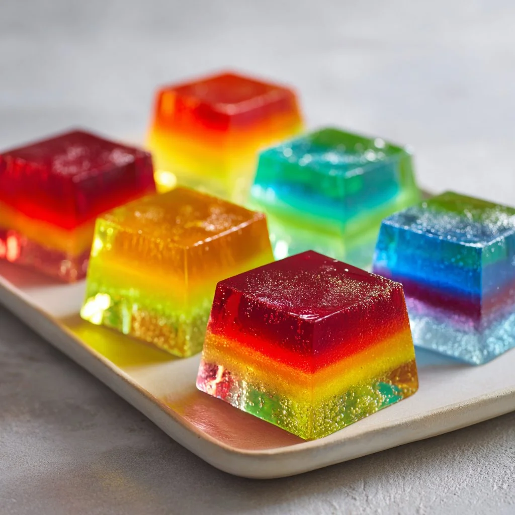 Rainbow Jello Shots