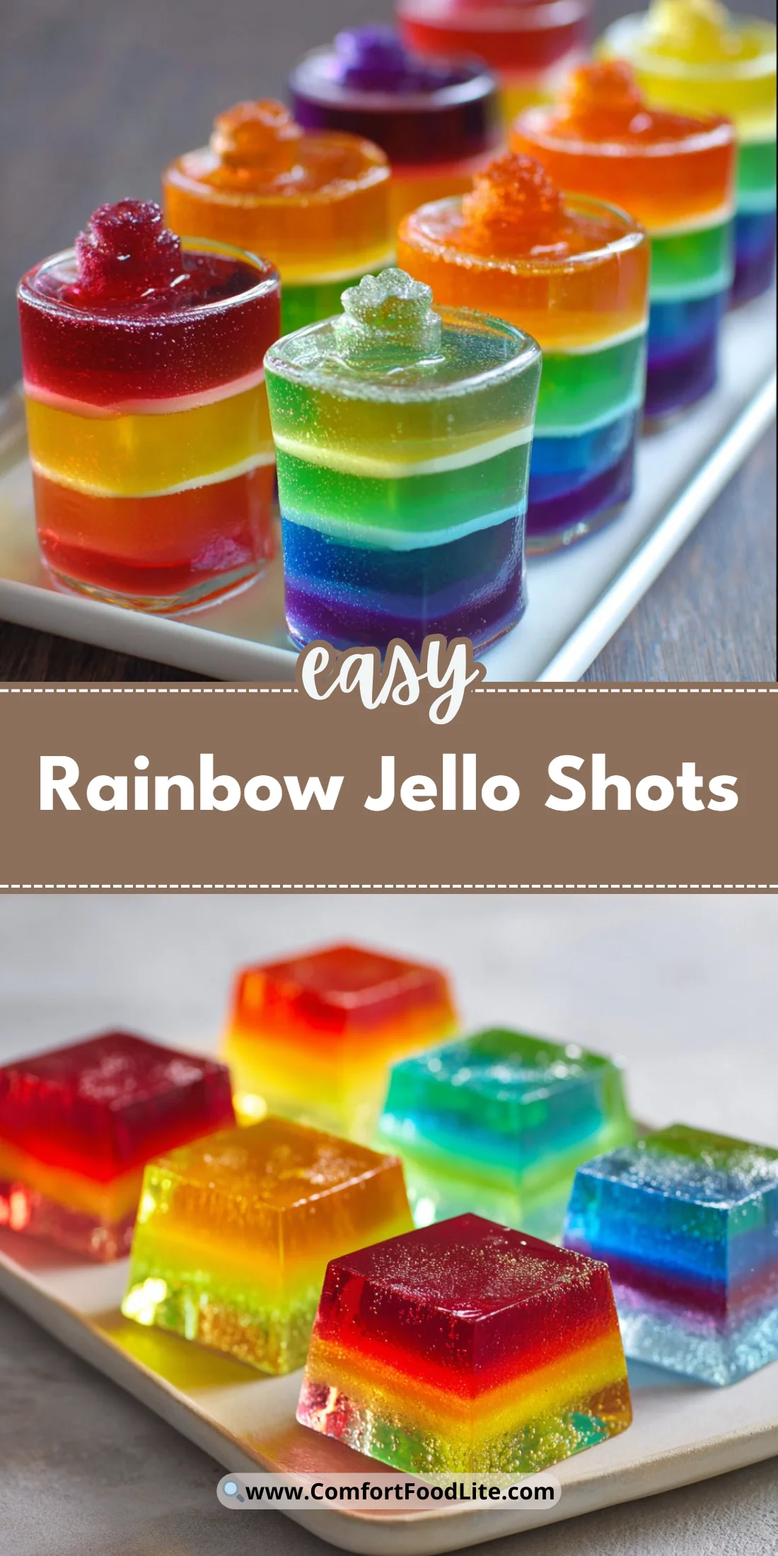Rainbow Jello Shots