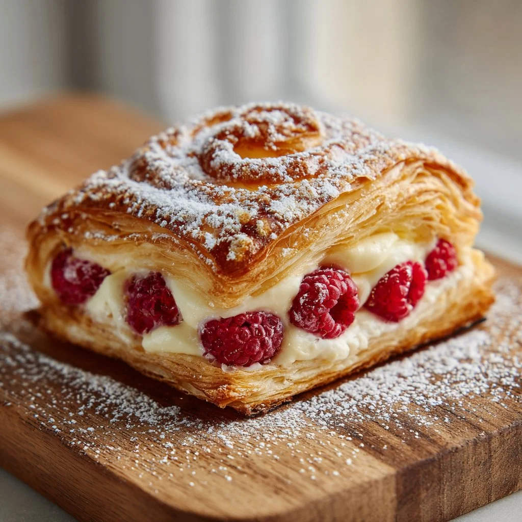 Raspberry Cheesecake Danish Pastry