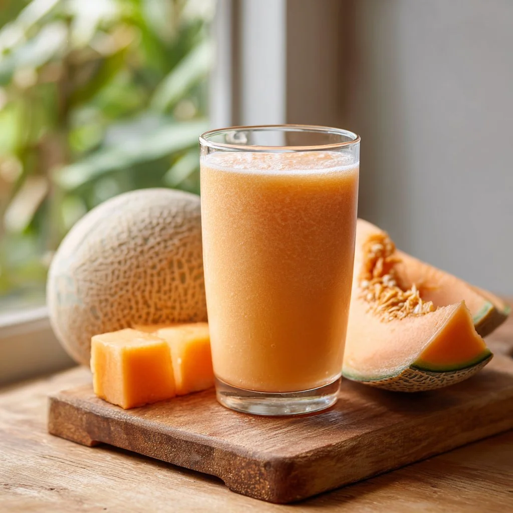 Refreshing 3-Ingredient Cantaloupe Smoothie