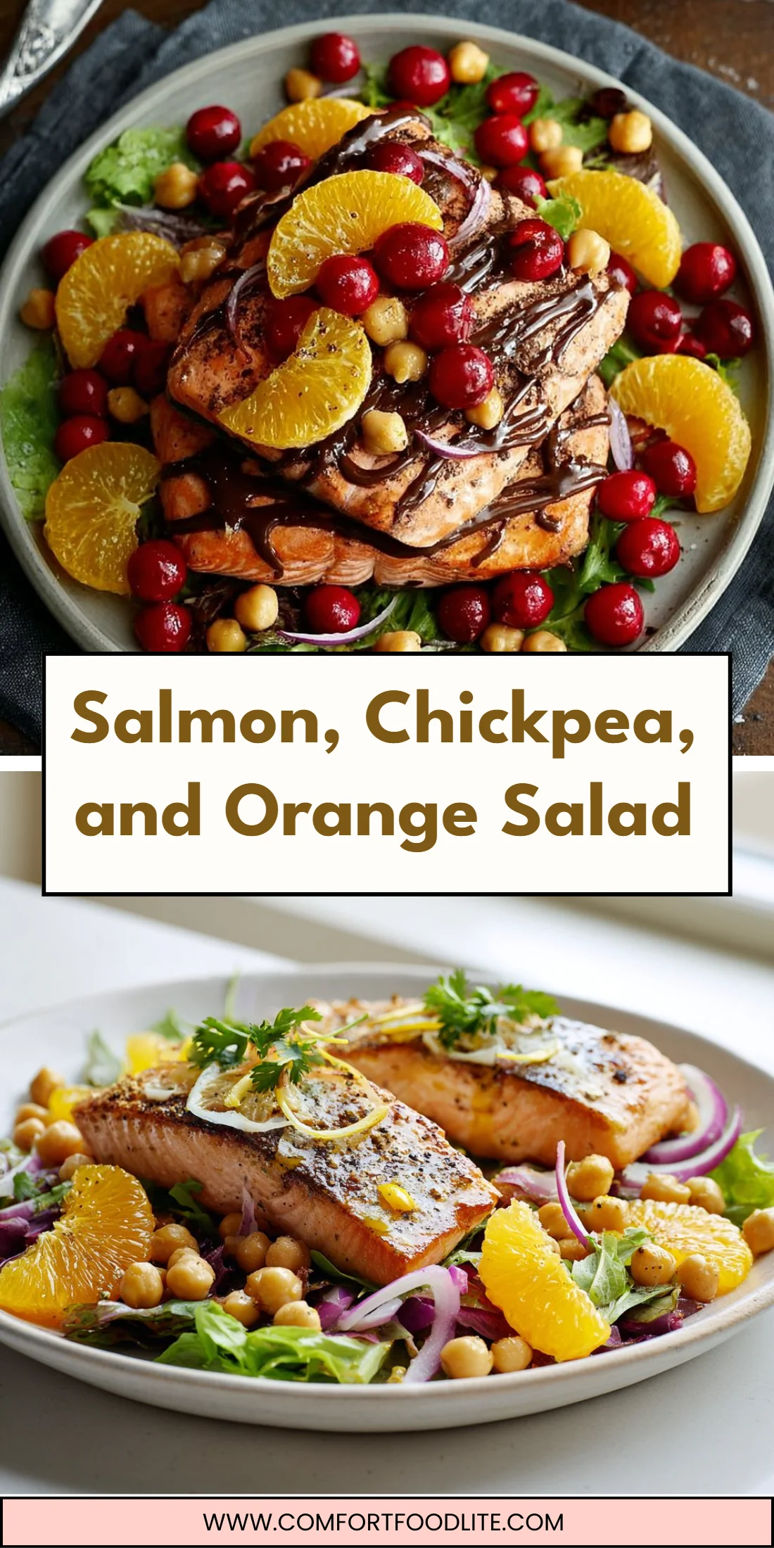 Salmon, Chickpea, and Orange Salad