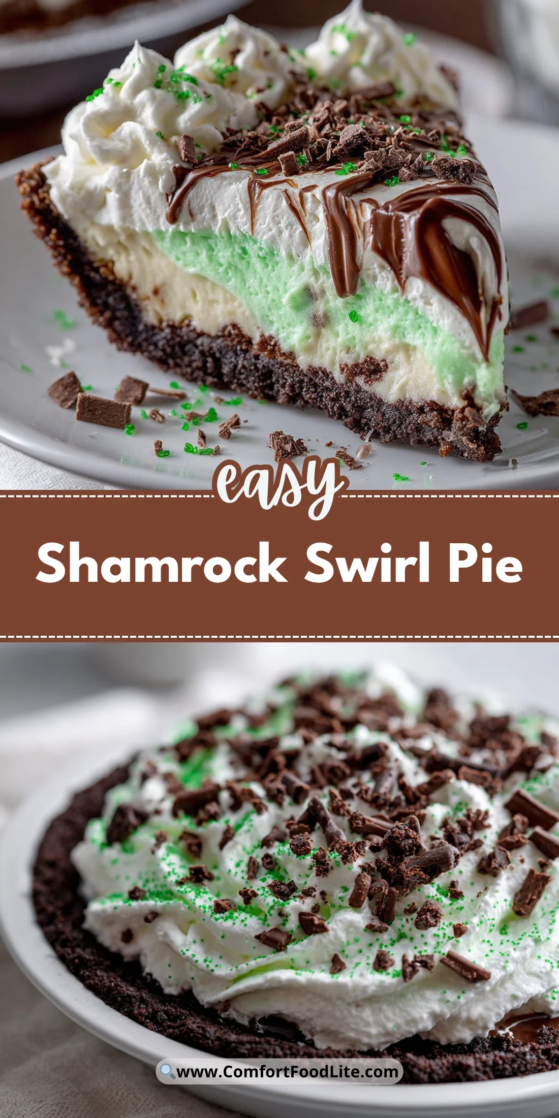 Shamrock Swirl Pie