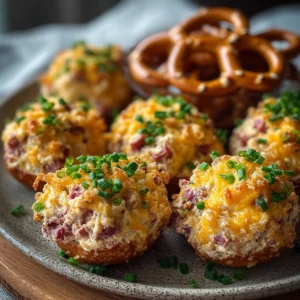 St. Patrick's Day corned beef cream cheese bites served on a plate