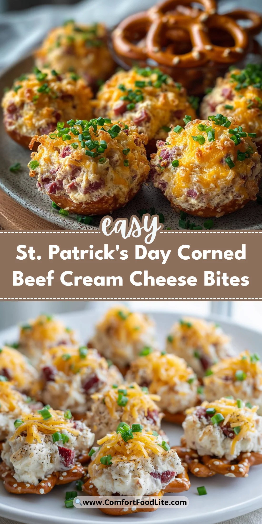St. Patrick's Day Corned Beef Cream Cheese Bites