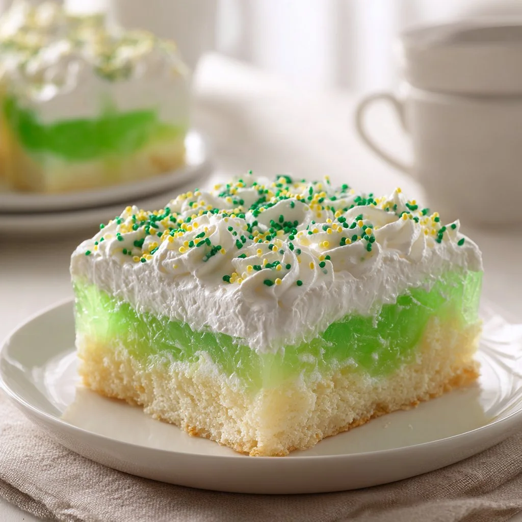 St. Patrick’s Day Poke Cake
