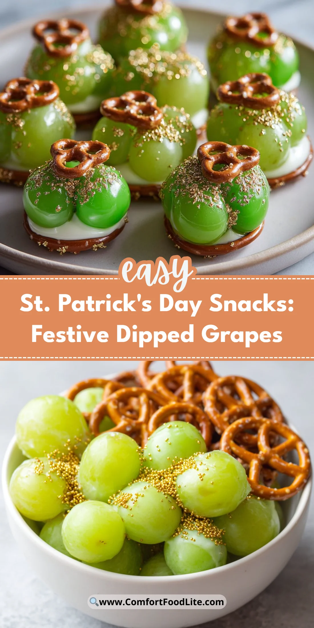 St. Patrick's Day Snacks: Festive Dipped Grapes