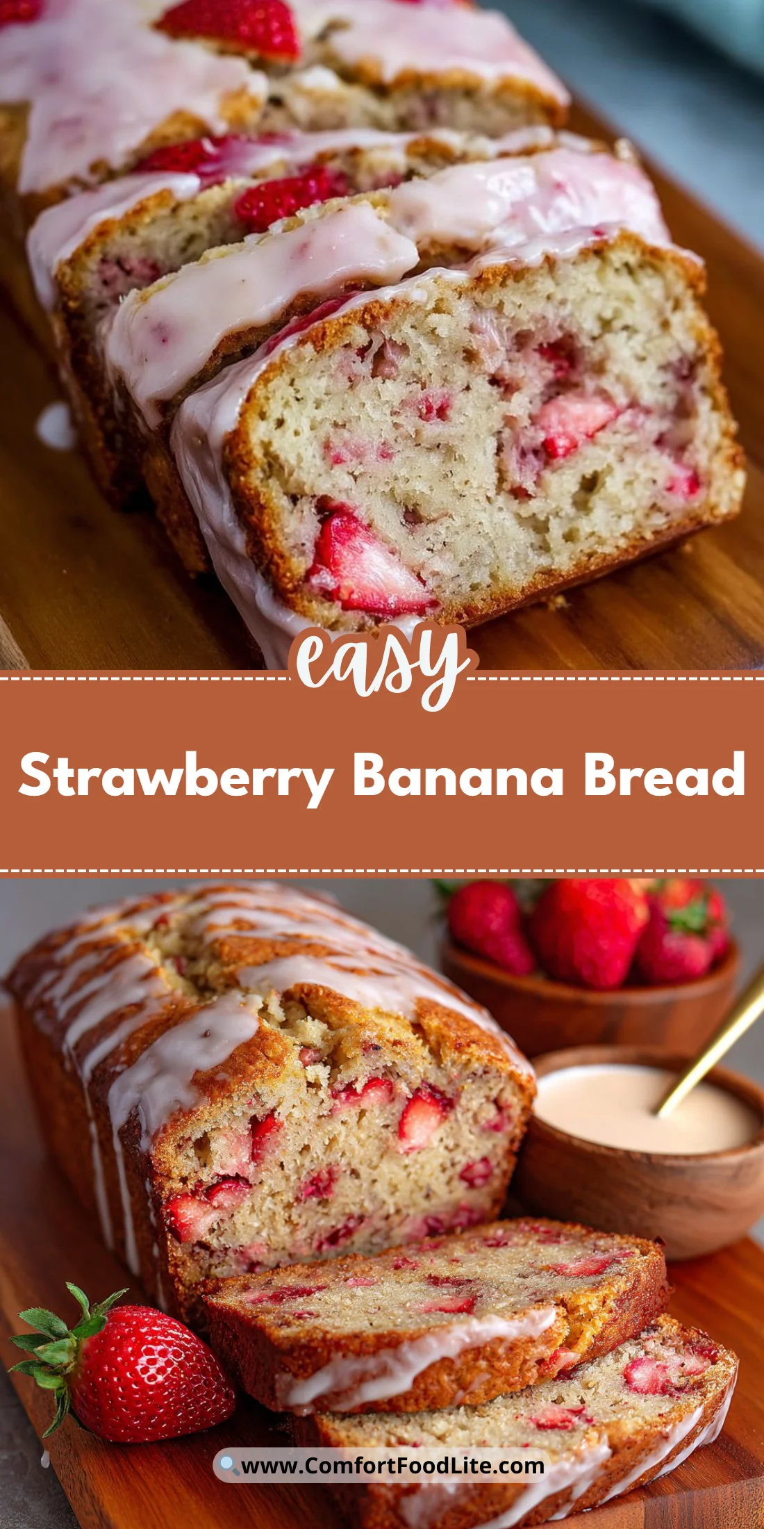 Strawberry Banana Bread