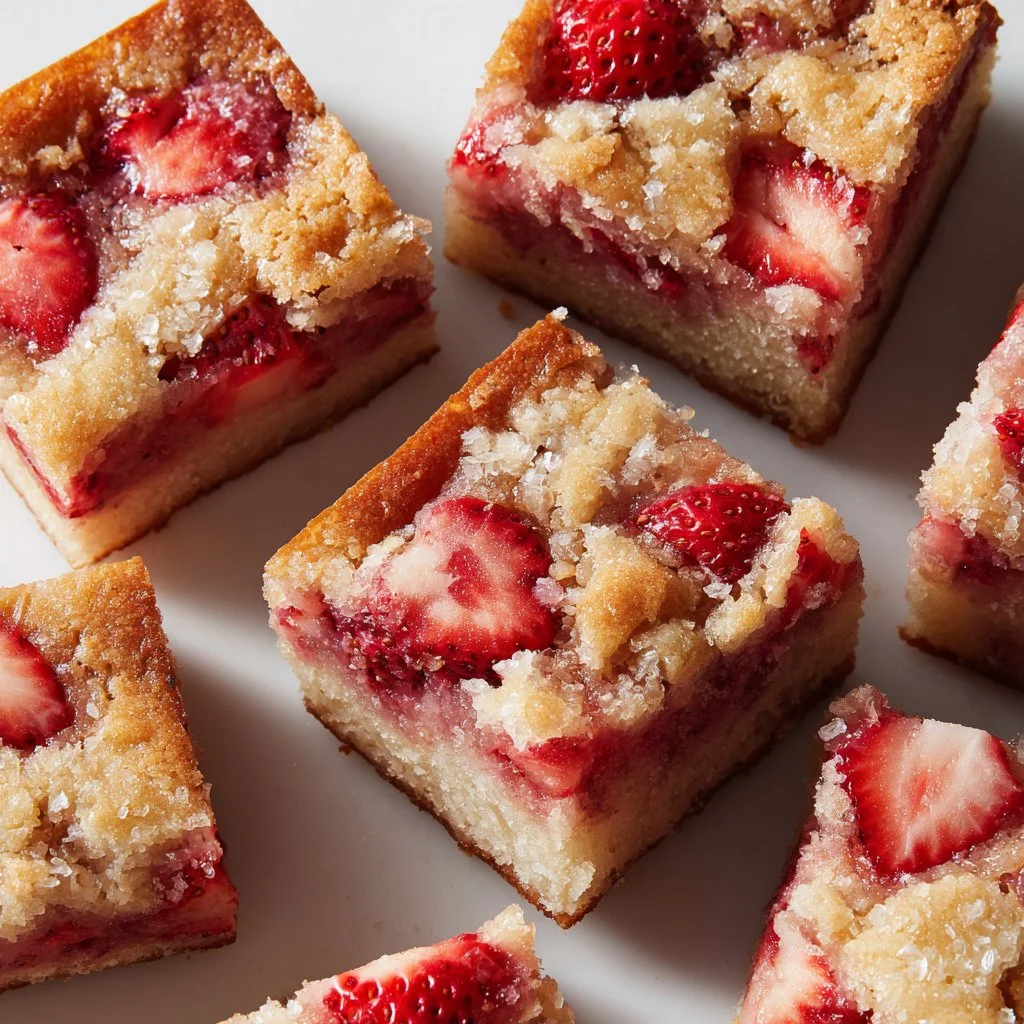 Strawberry Blondies {one bowl}