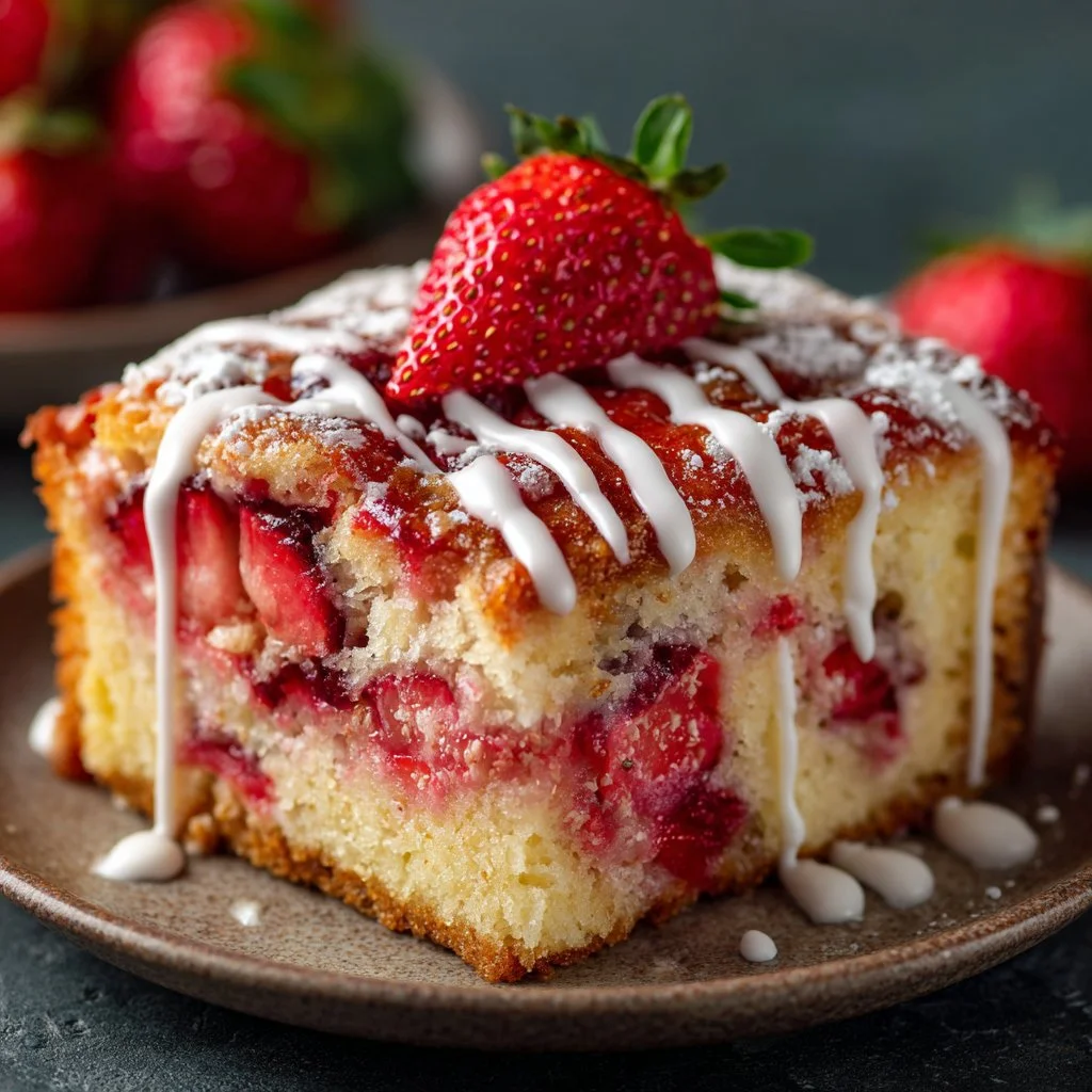 Strawberry Earthquake Cake - Unbelievably Easy Showstopper Dessert