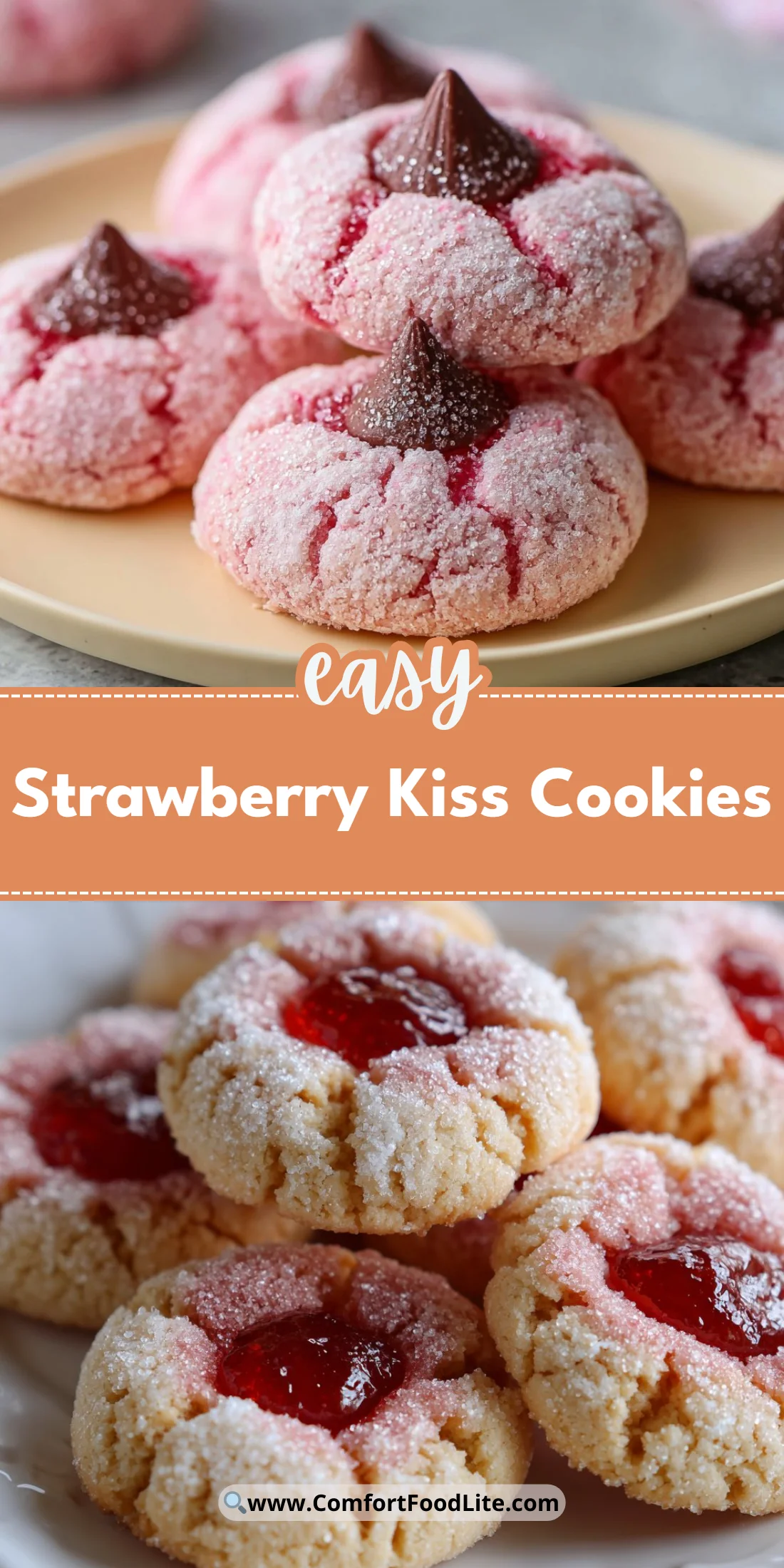 Strawberry Kiss Cookies