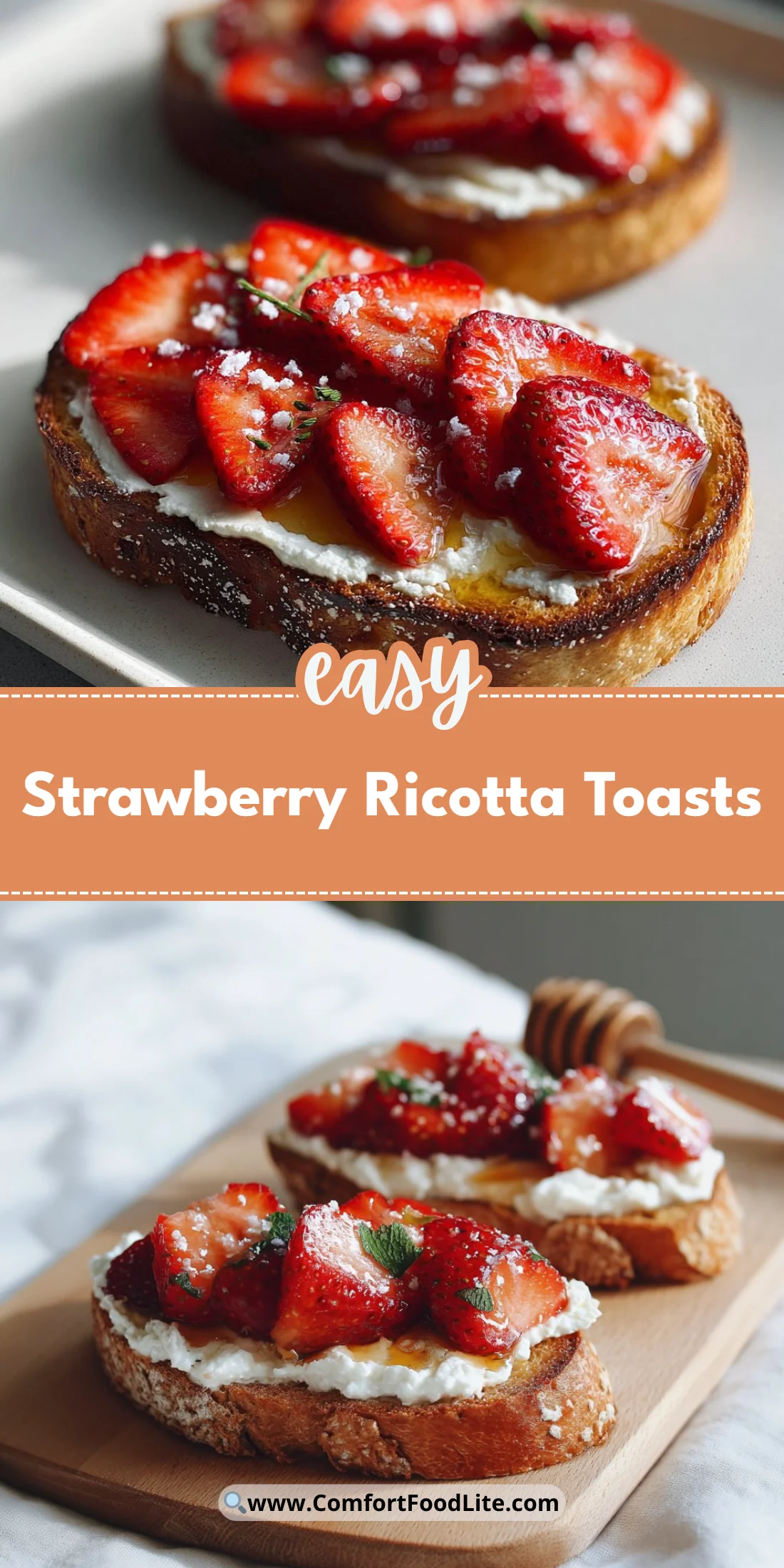 Strawberry Ricotta Toasts