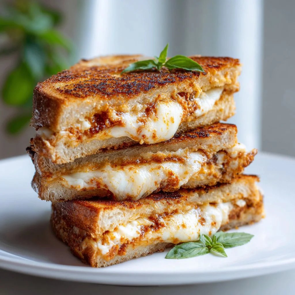Sun-Dried Tomato Pesto Grilled Cheese