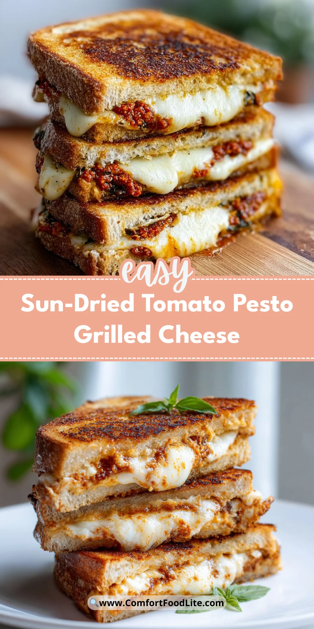Sun-Dried Tomato Pesto Grilled Cheese