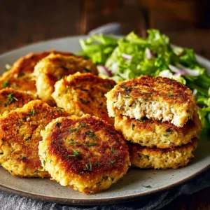 Delicious Tuna Patties made with cottage cheese, perfect for healthy meals.