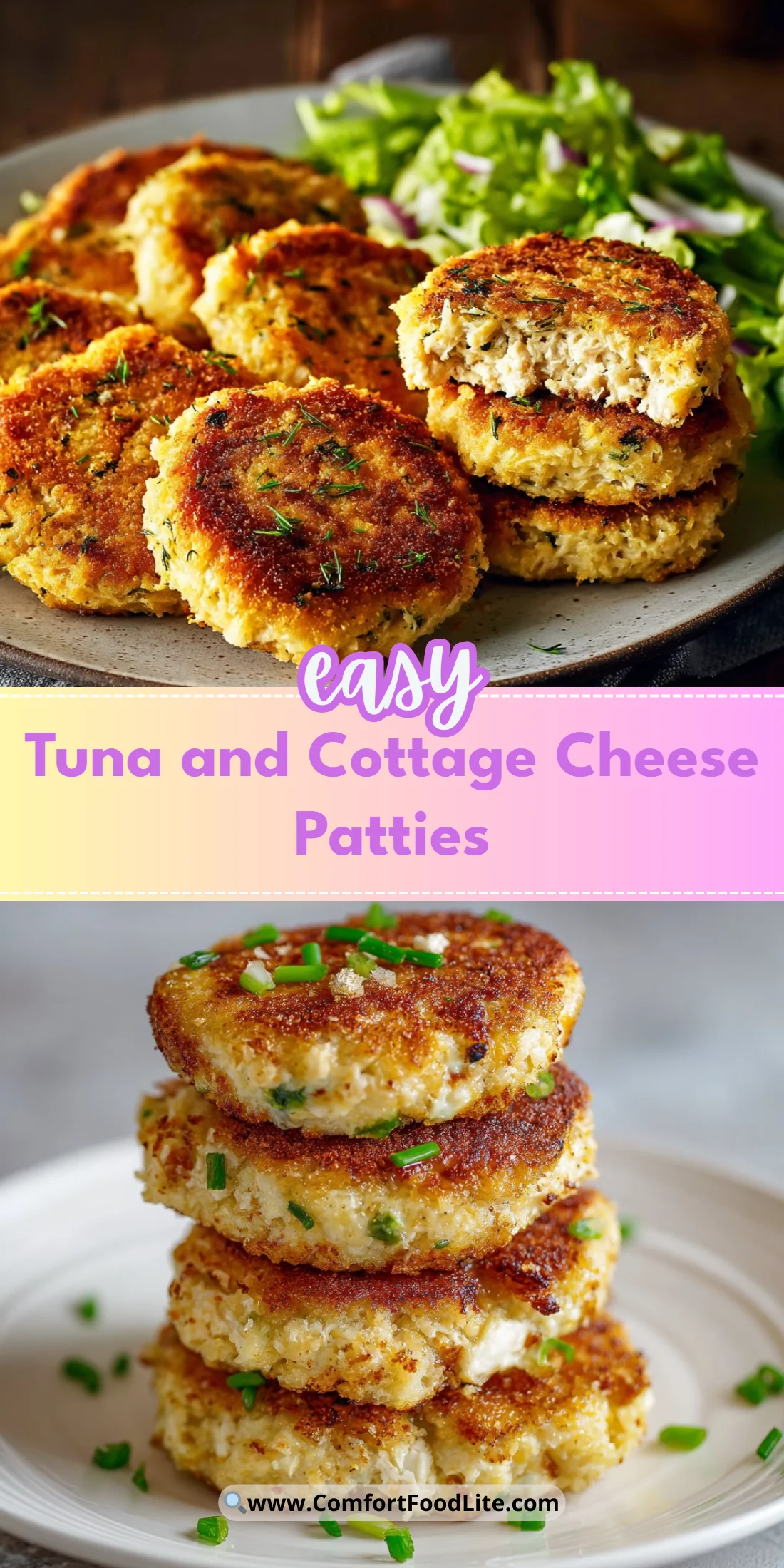 Tuna and Cottage Cheese Patties
