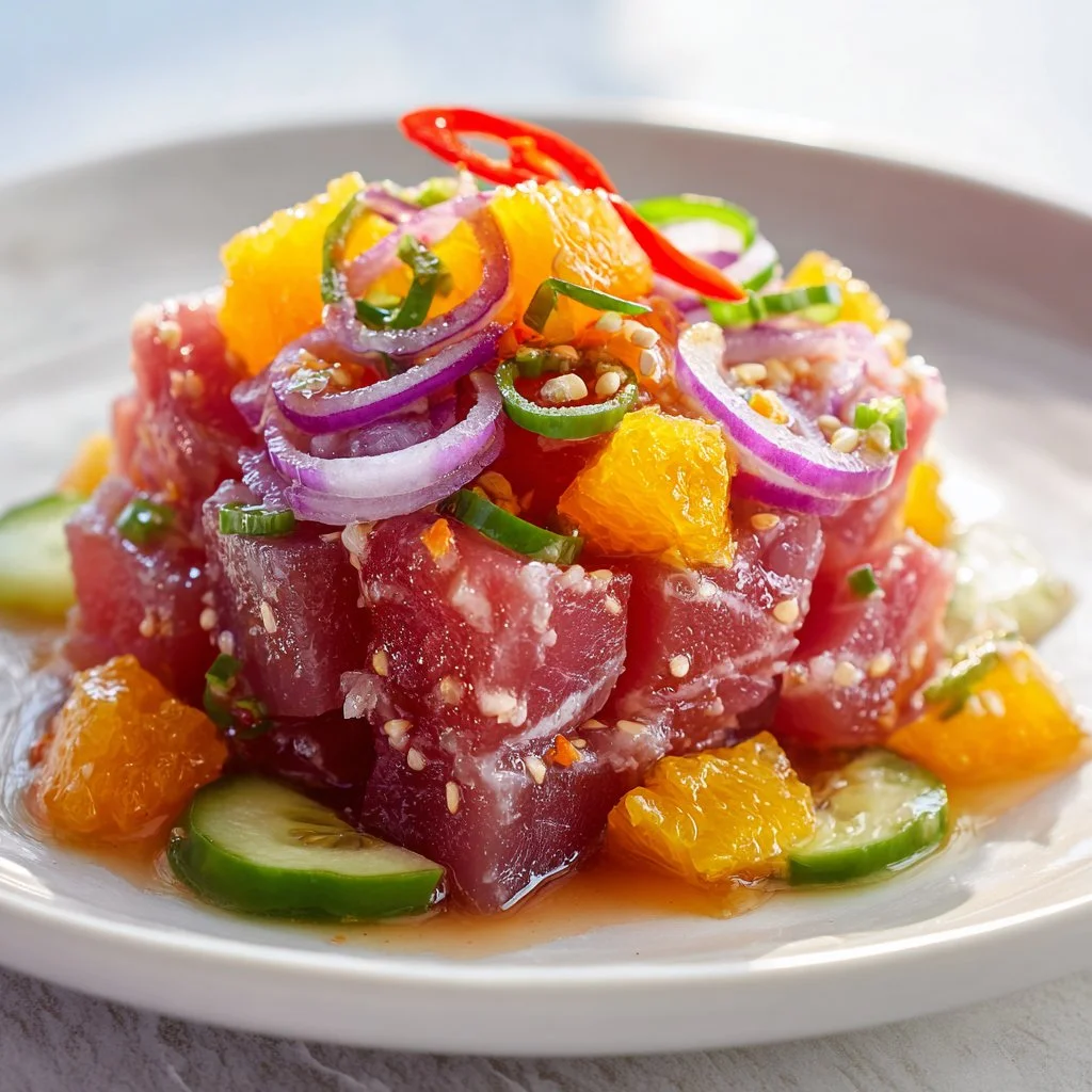 Tuna Kinilaw Stuffed Dalandan