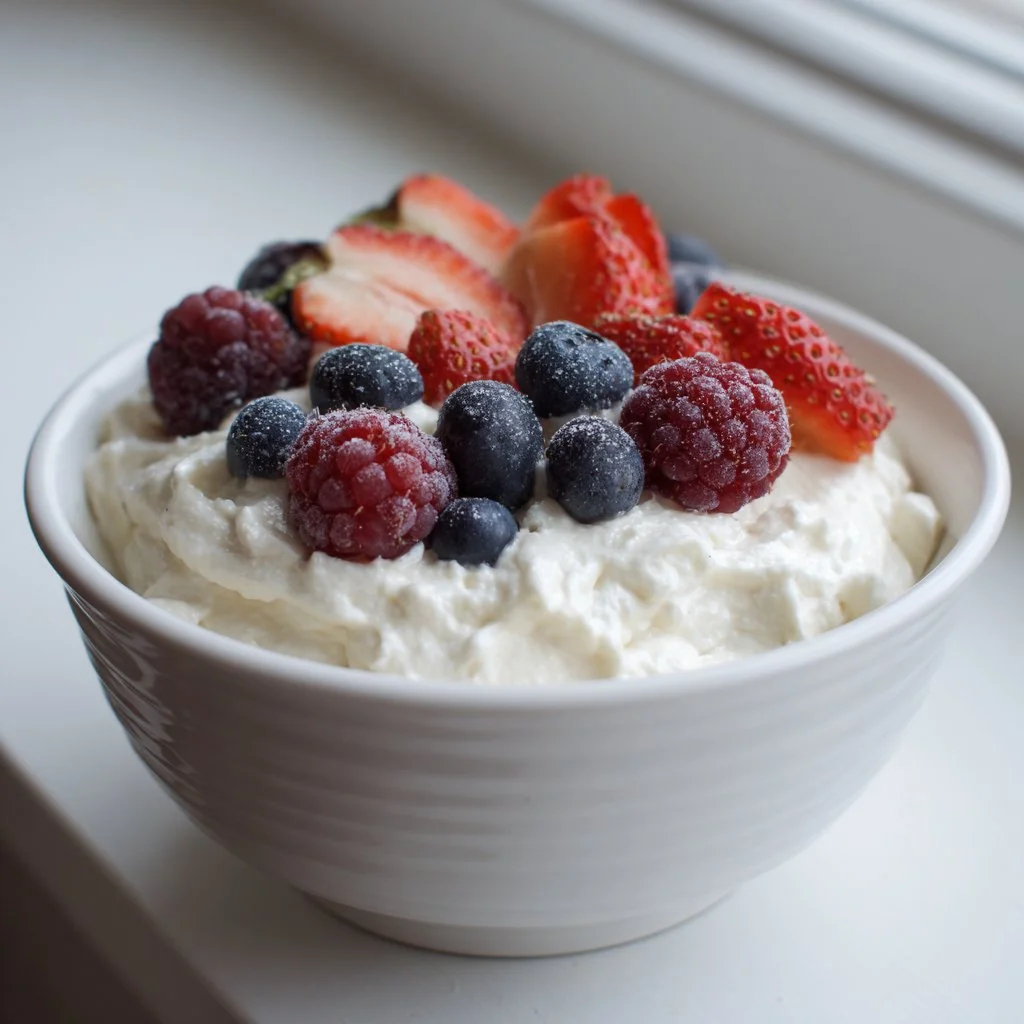 Whipped Cottage Cheese Mousse