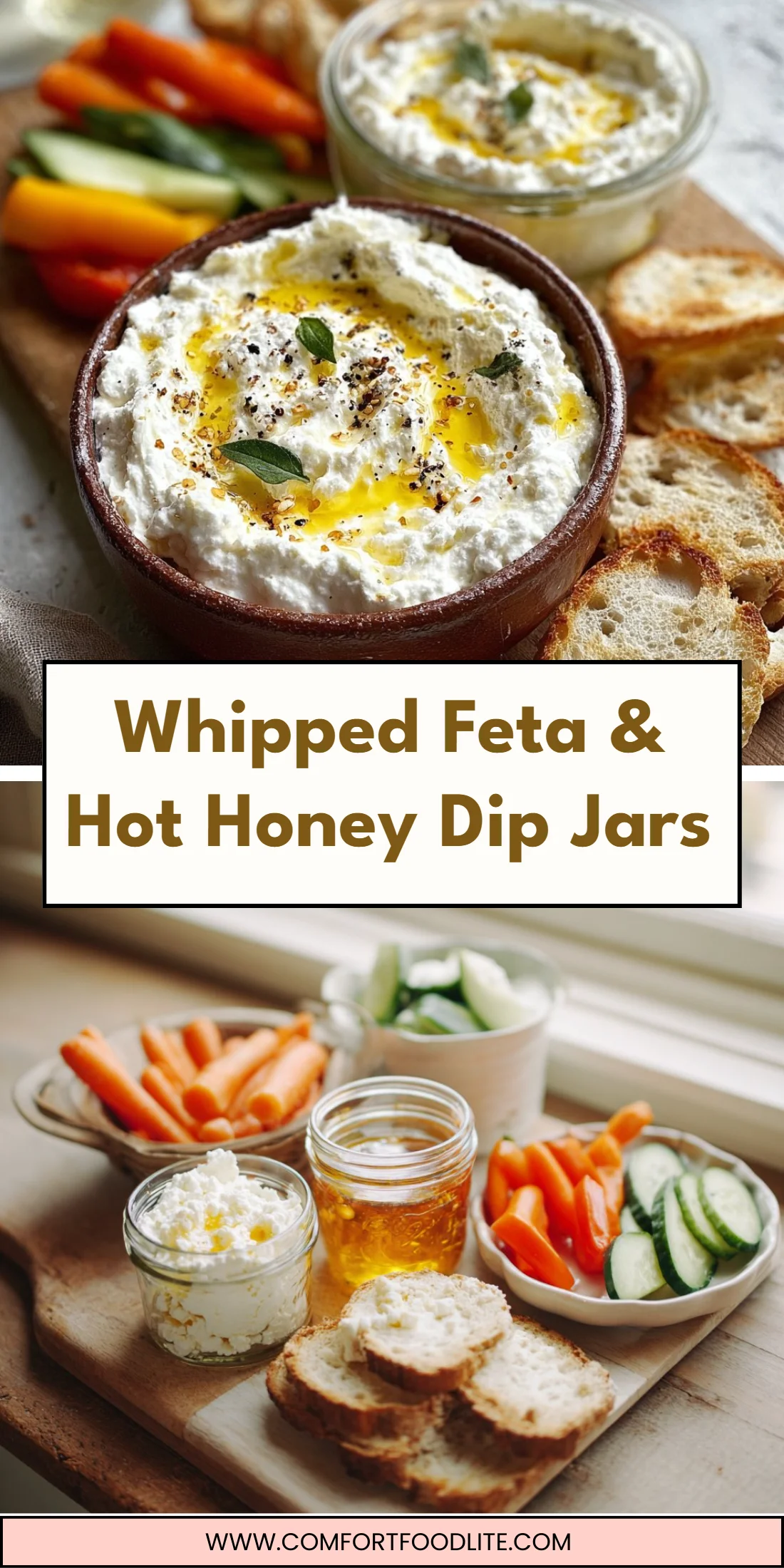 Whipped Feta & Hot Honey Dip Jars