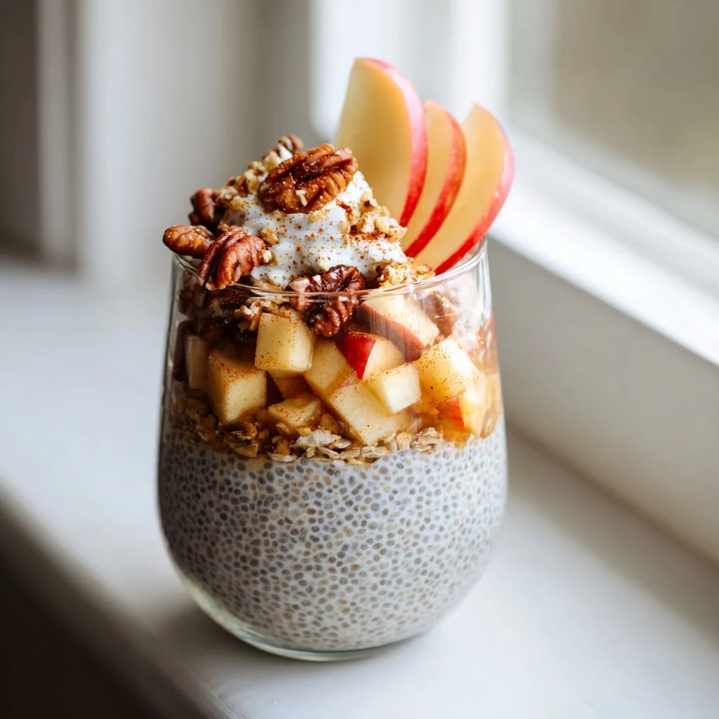 Apple Crumble Chia Pudding