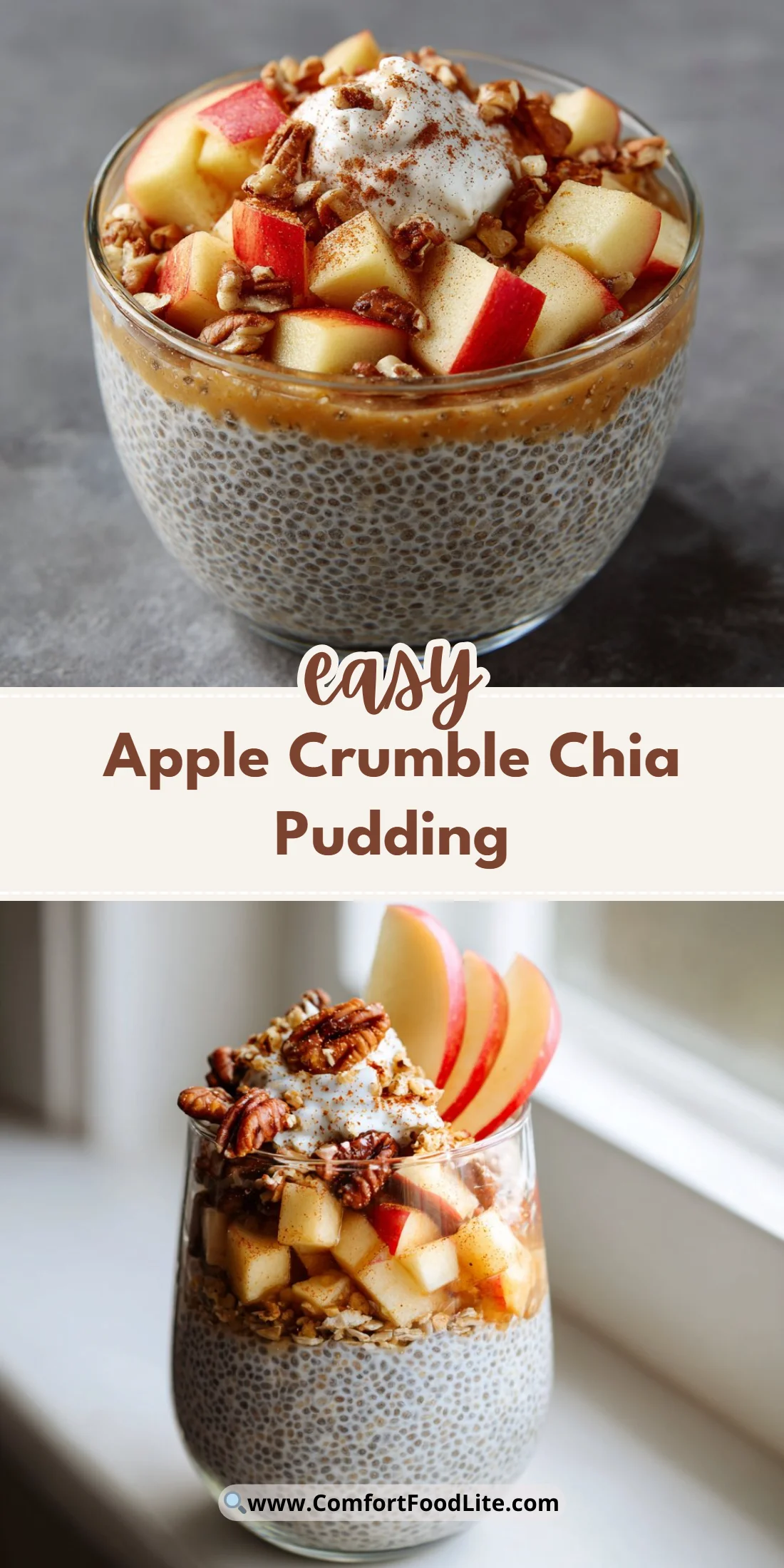 Apple Crumble Chia Pudding