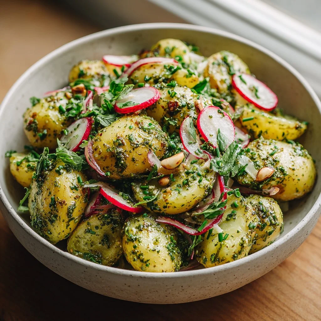 Arugula Pesto Potato Salad