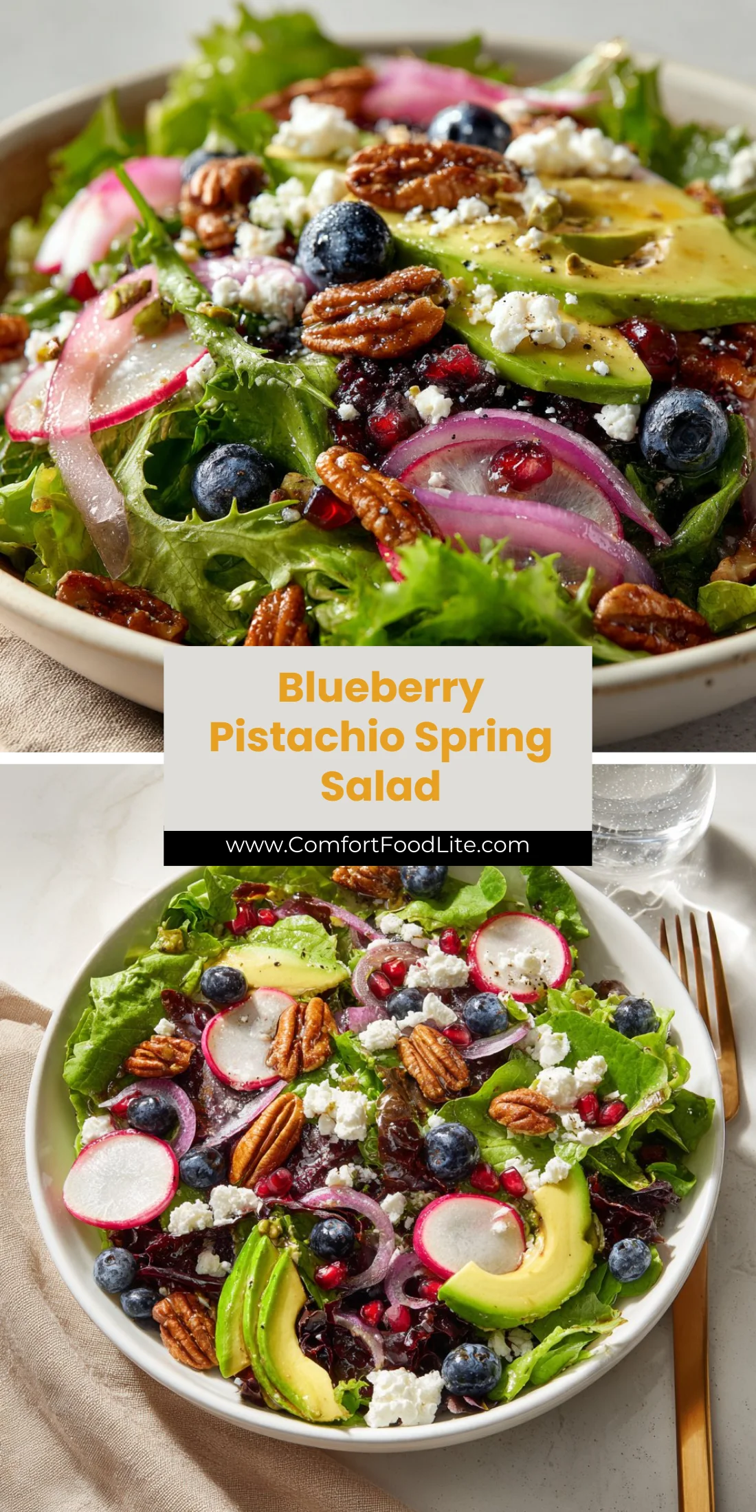 Blueberry Pistachio Spring Salad