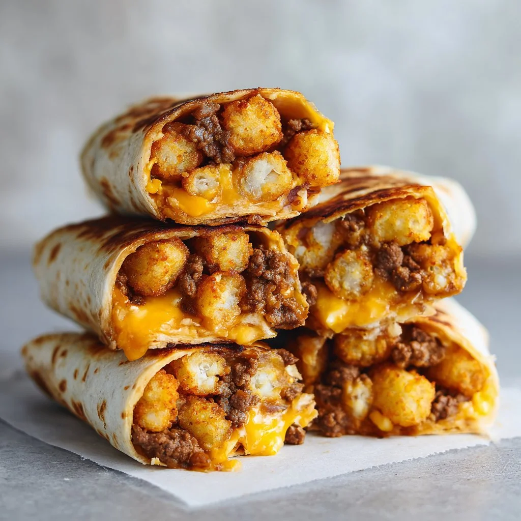 Cheesy Potato Burritos