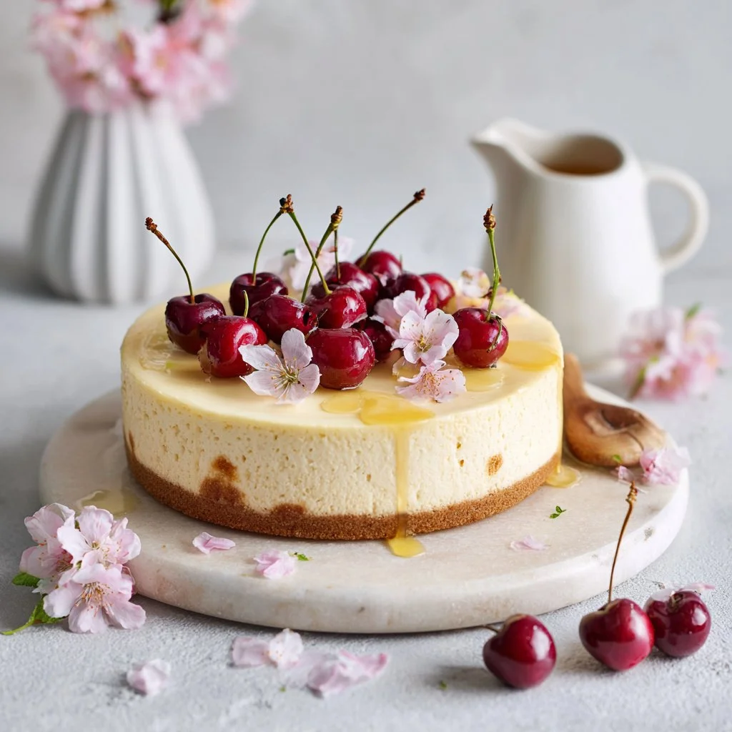 Cherry Blossom Japanese Sakura Cheesecake
