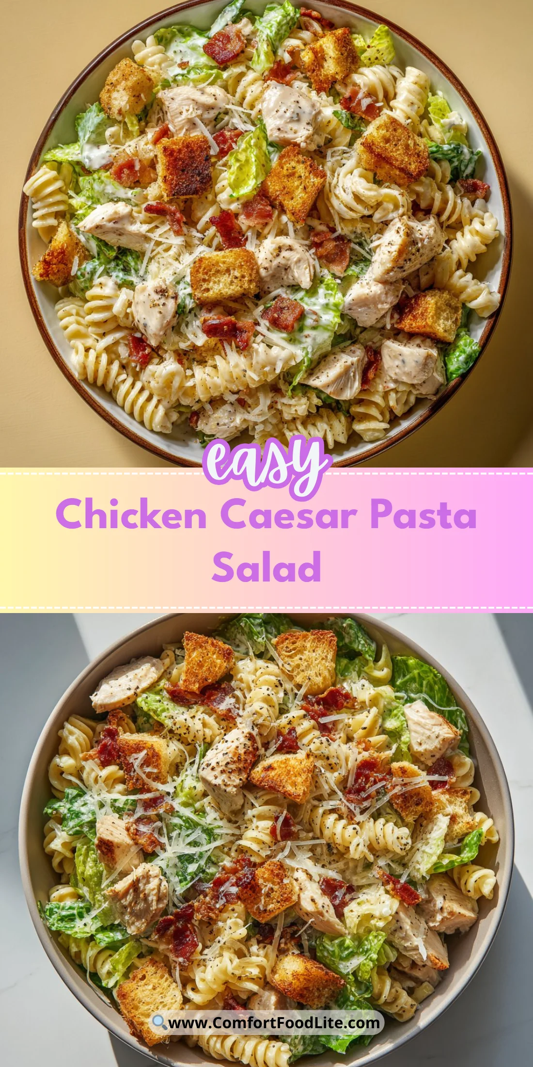 Chicken Caesar Pasta Salad