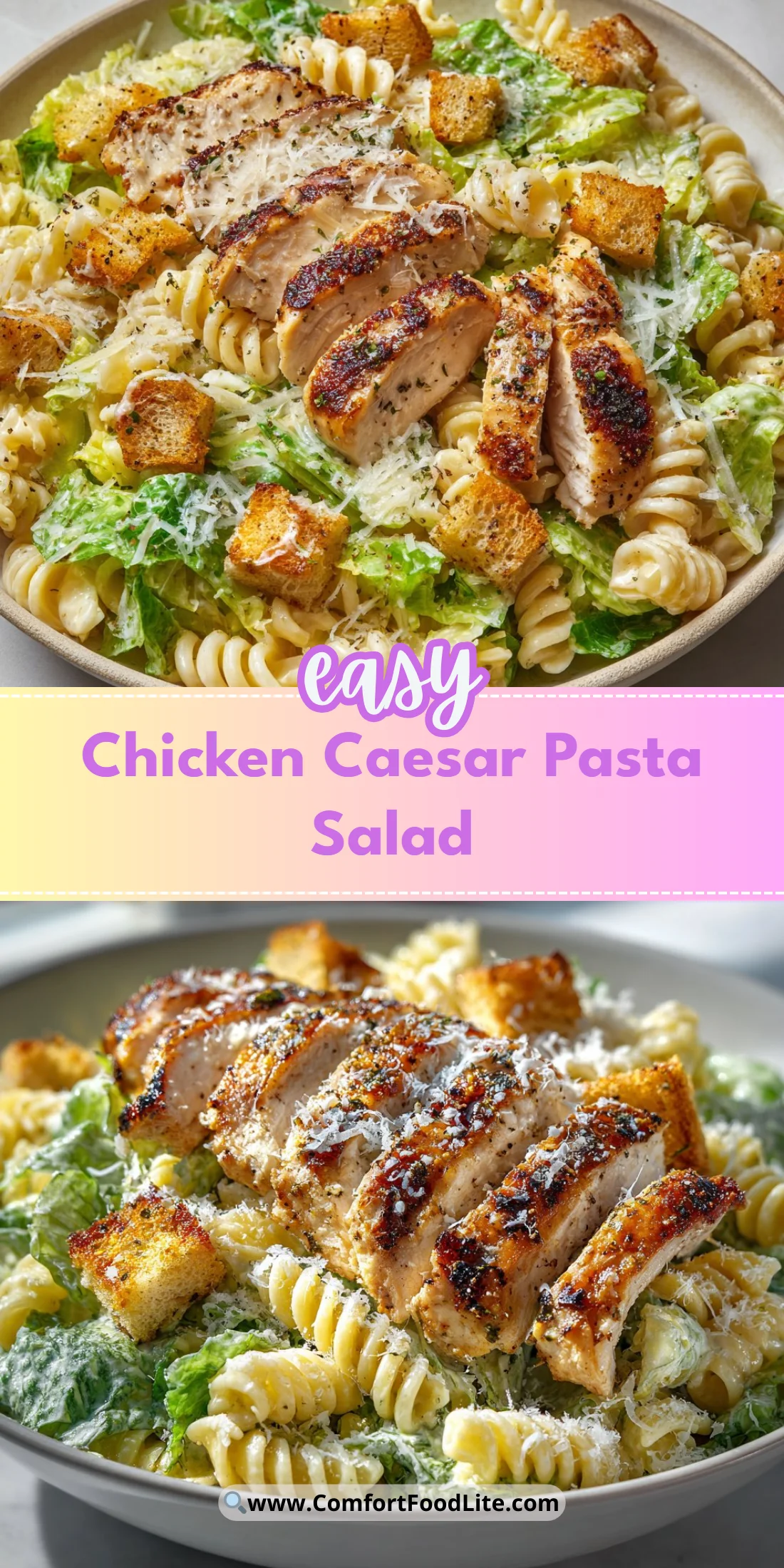 Chicken Caesar Pasta Salad