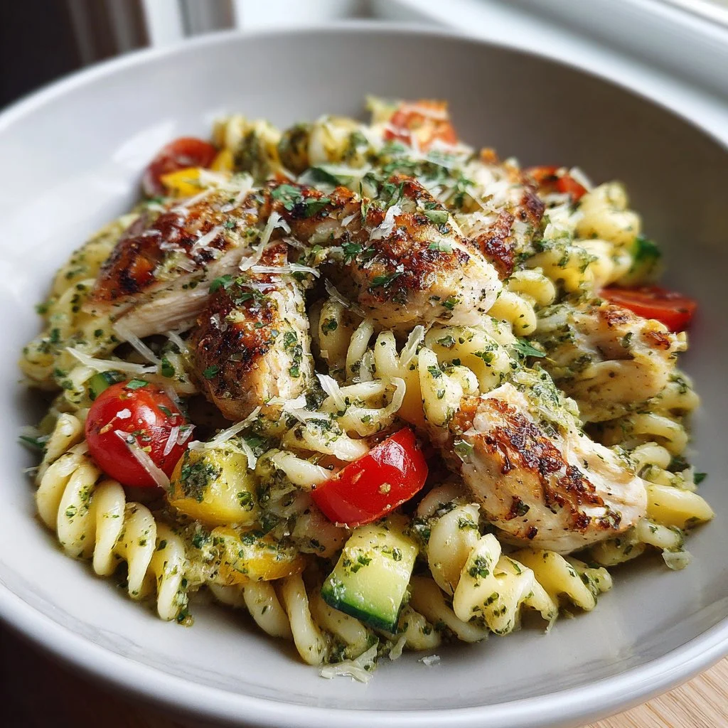 Chicken Pesto Pasta Salad