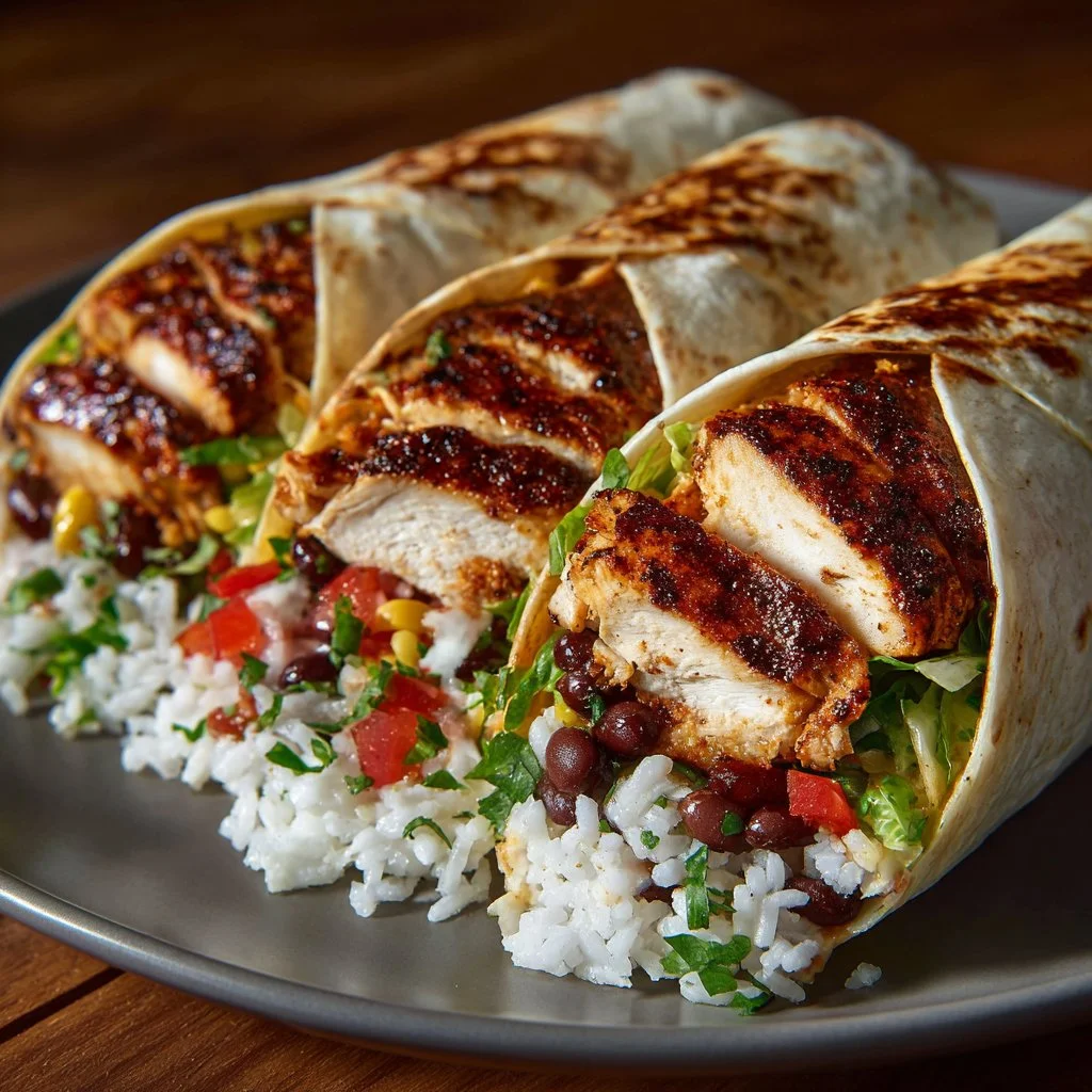 Chipotle Ranch Grilled Chicken Burrito with fresh ingredients and bold flavors