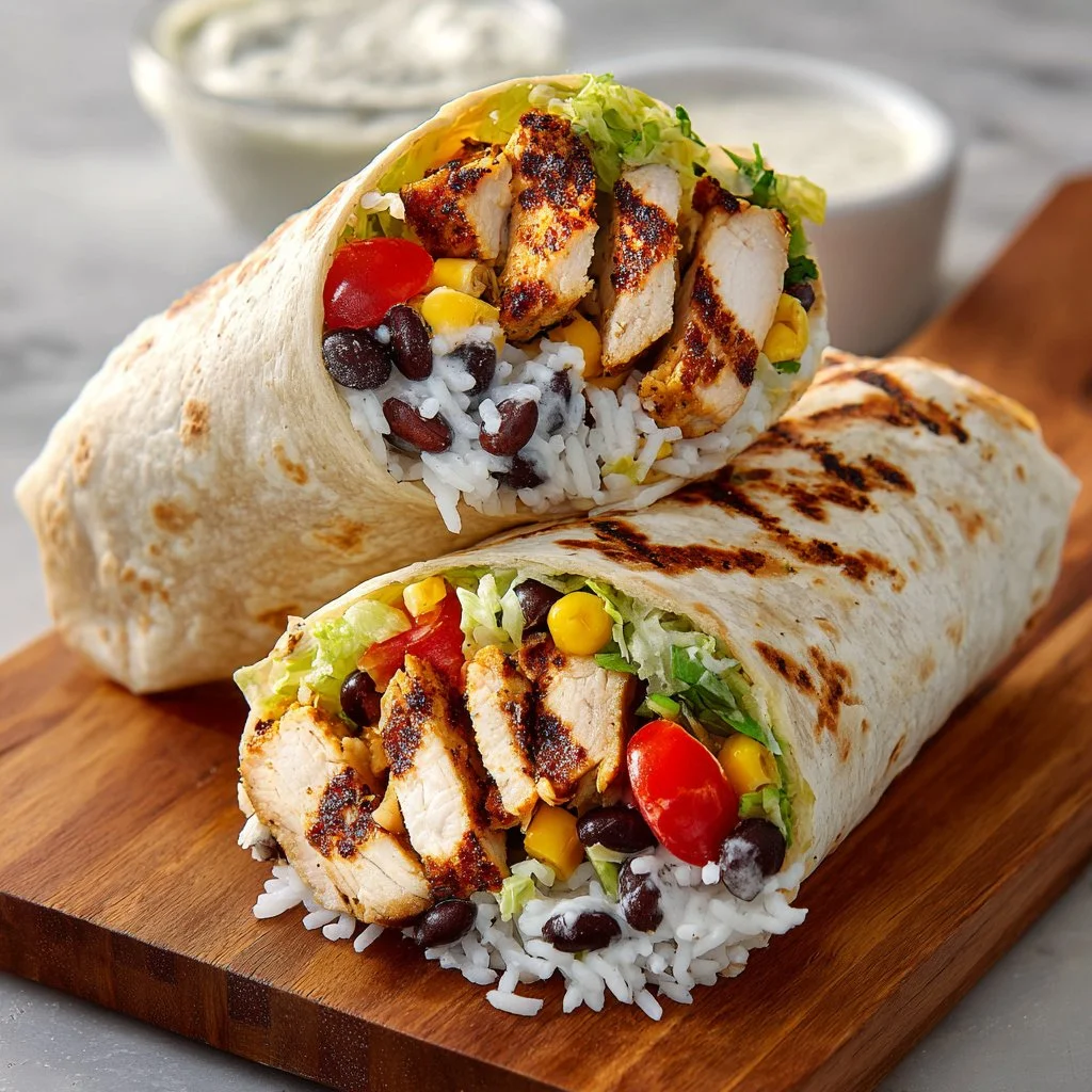 Chipotle Ranch Grilled Chicken Burrito