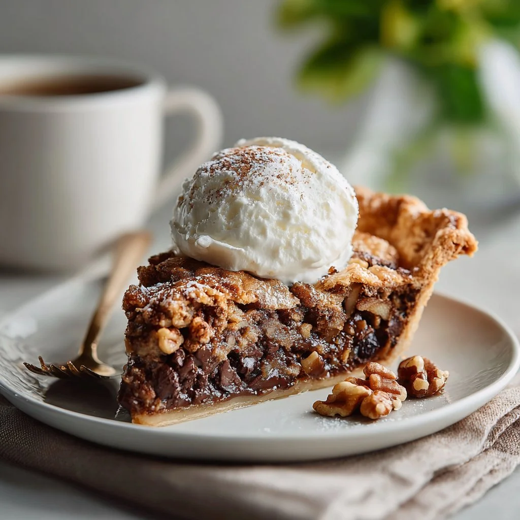Chocolate Kentucky Derby Walnut Pie