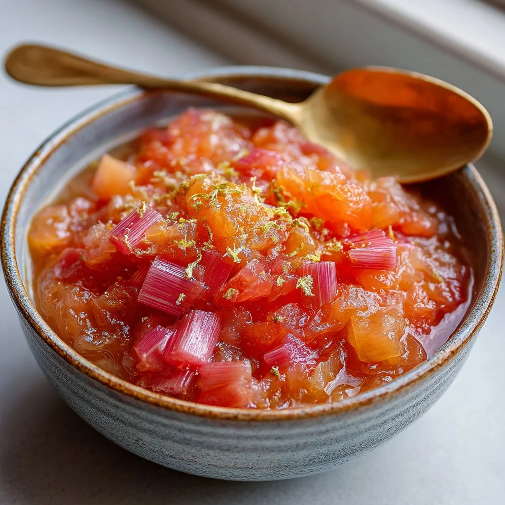 Classic Rhubarb Orange Compote