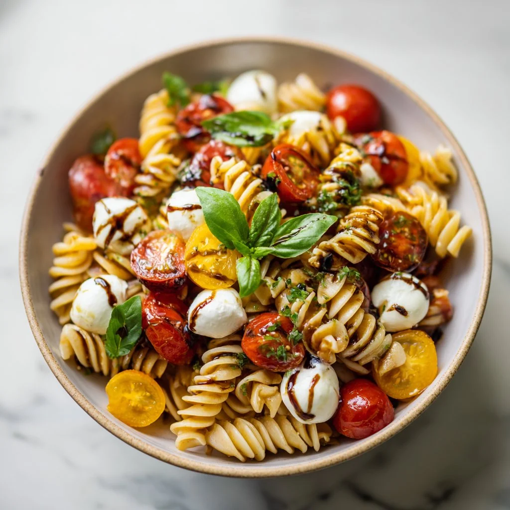 Colorful Caprese Pasta Salad