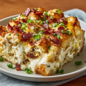 Ultra creamy Crack Breakfast Casserole for a delicious brunch