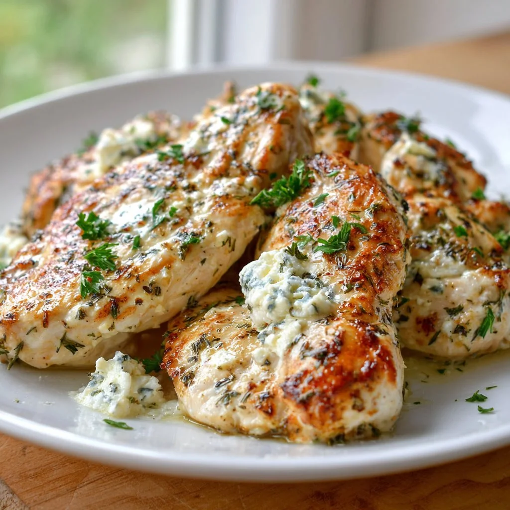 Cream Cheese Chicken with Garlic and Italian Herbs